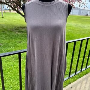 WISHLIST women's size  L gray dress, wrap back